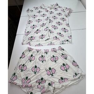 TOSS Designs Pajama 2-pcs Short Pajama Set -Small Pickleball